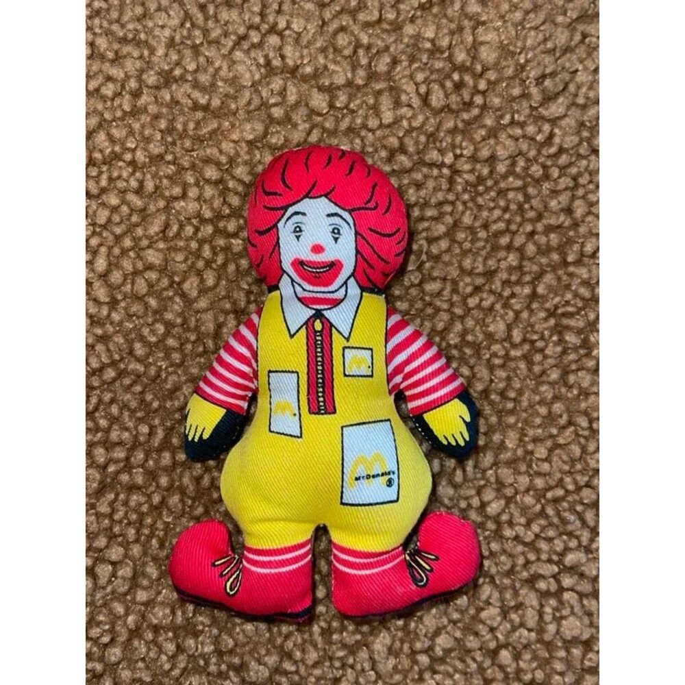 Vintage 1984 McDonald's Ronald McDonald Mini Plush Doll Toy 4.5" Collectible